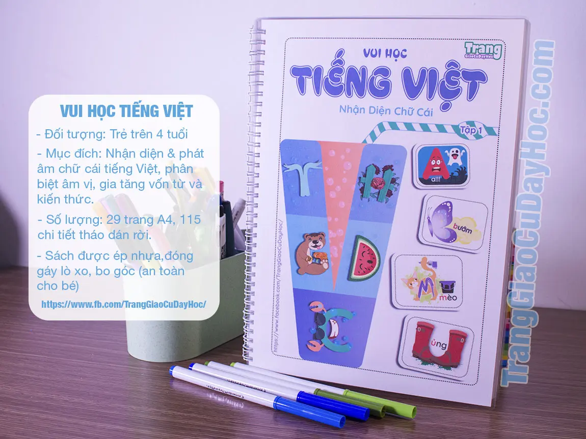 Thông tin sản phẩm vui học tiếng việt