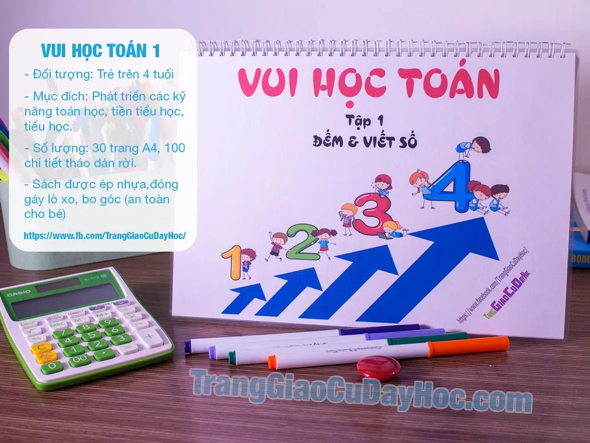 Tổng quan vui học toán tập một, bé học đếm viết số